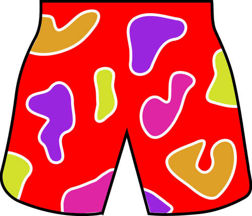 Kleurrijke strand shorts vector afbeelding