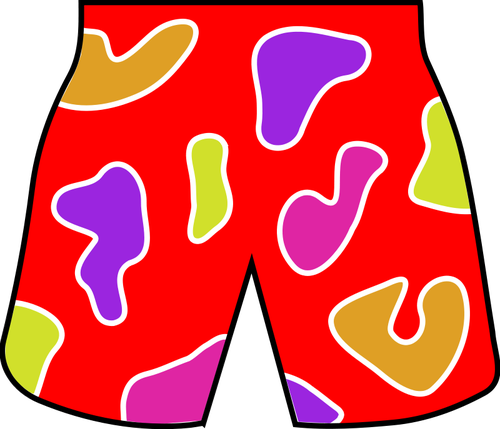 Bunte Strand Shorts Vektor-Bild