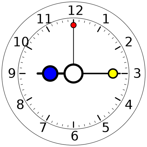 Kleurrijke klok vector afbeelding