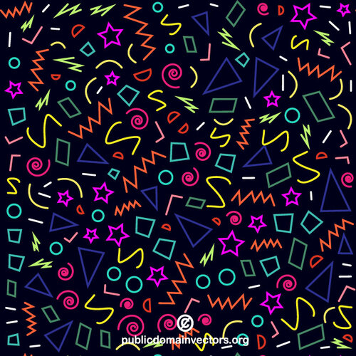 Fondo vectorial de confeti colorido