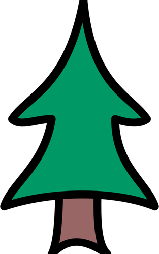Imagem vetorial de árvore verde