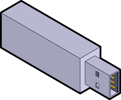 Isometrinen USB-tikku vektorigrafiikka