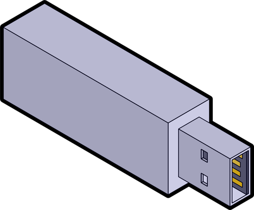 גרפיקה וקטורית מקל ה-USB איזומטרי