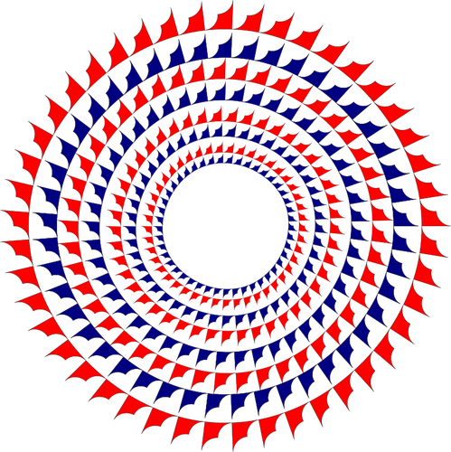 Красный и синий круг