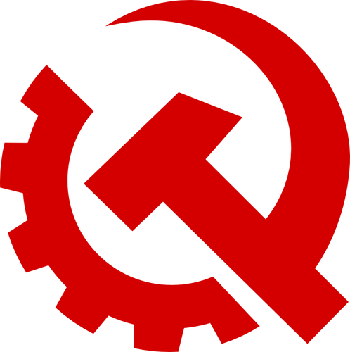 EUA sinal de festa do comunismo vector imagem