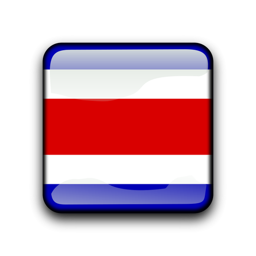 Botão de bandeira da Costa Rica