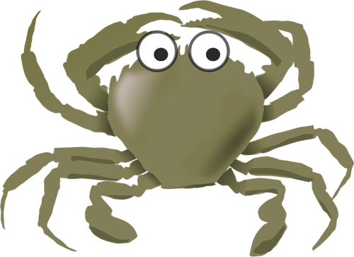 Grön krabba
