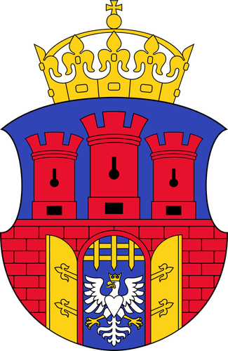 Vector image of coat of arms of Cracow City