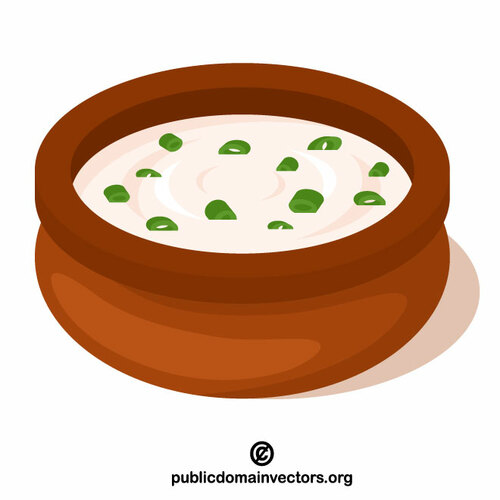 Rahmsuppe Vektor ClipArt