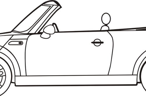 Grafika wektorowa z mini Cabrio
