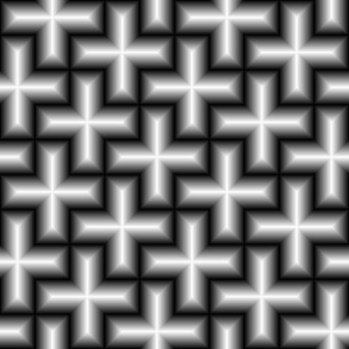 Shiny cross pattern