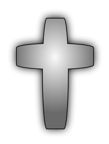 Vector drawing of cross