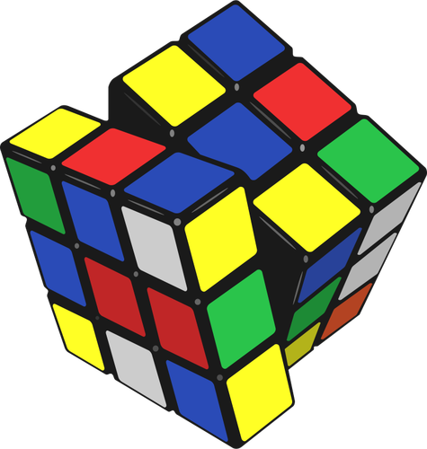 Illustrazione vettoriale di cubo di Rubik