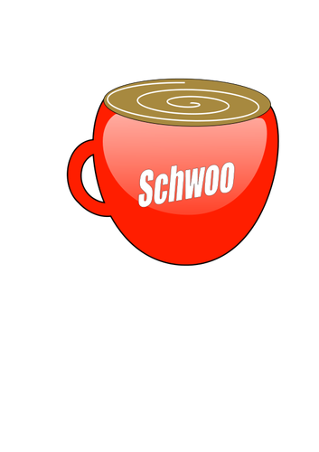 Kopje koffie vector pictogram