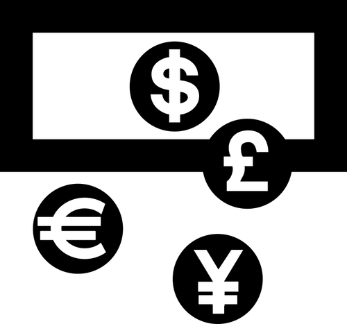 Icono de cambio de moneda