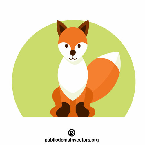 Niedliche Fuchs Vektor ClipArt