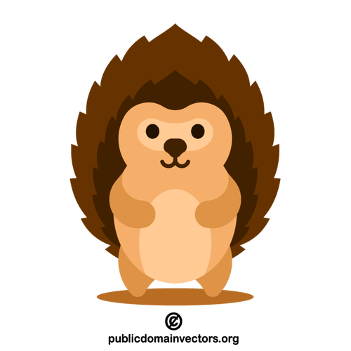 Cute hedgehog vector