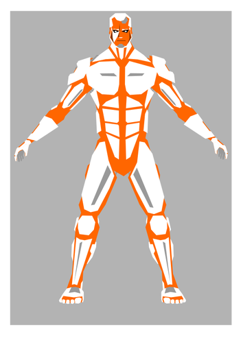 Cyborg vektor gambar