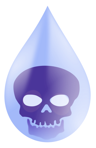 Agua contaminación gota vector de la imagen