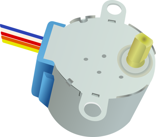 色にはステッピング モーターの図面