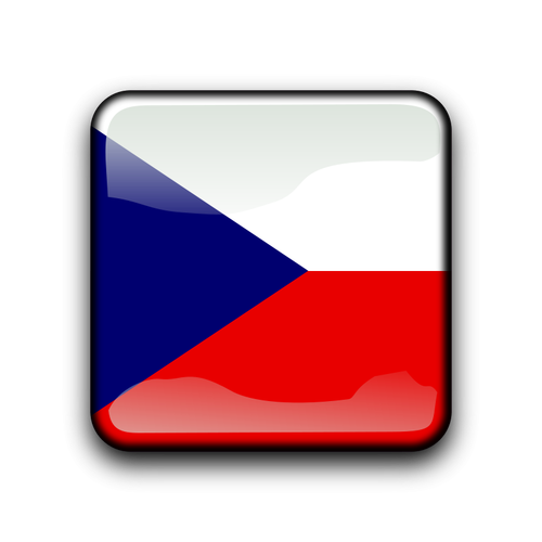 Botão de bandeira da República Checa