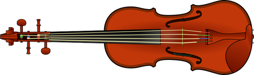 Vector clip art of violin