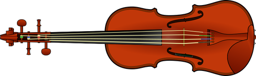 Vector clip art of violin