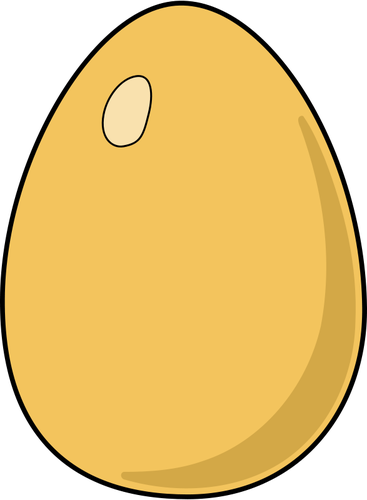 Vektorikuva ruskeasta munasta