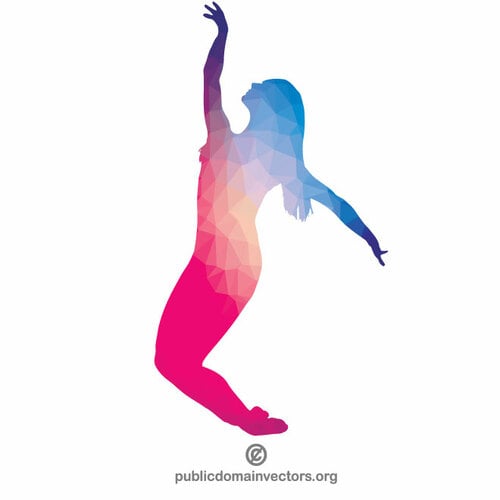 Female dancer silhouette