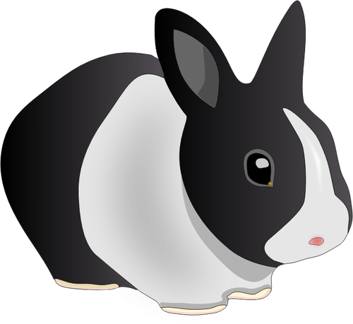 Vector de la imagen del conejo amistoso