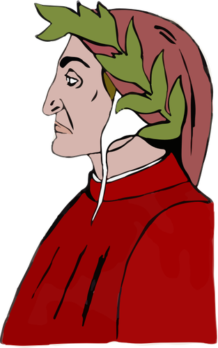 Dante Alighieri vector afbeelding