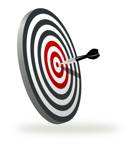 A target with dart