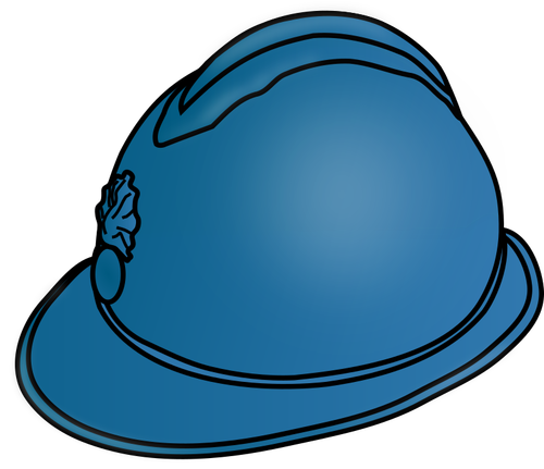 Blauwe helm
