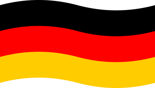 Bandera de gráficos vectoriales de Alemania