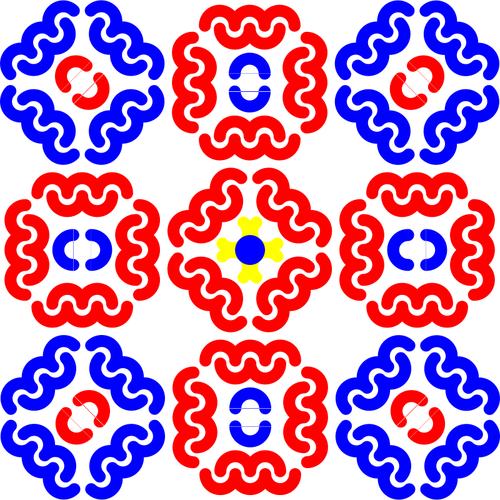 Vektorgrafik av swirly kakel mönster