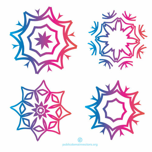 Decorative graphic shapes