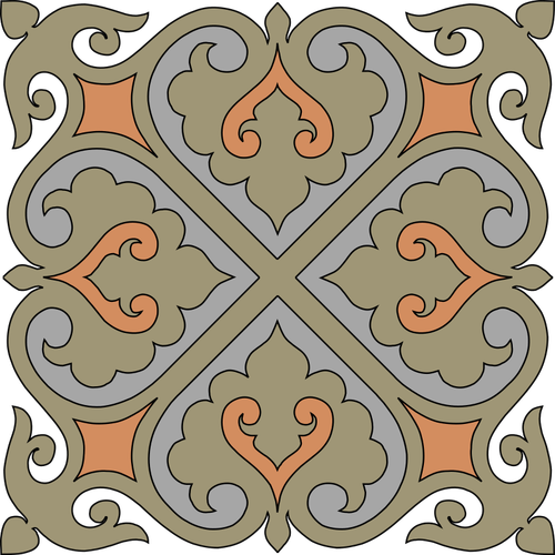 Elegant decorative tile