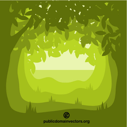 Deep forest vector illustraties