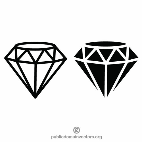 Diamond vektor clip art grafik