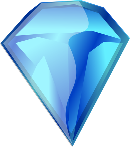 Vector image of diamond