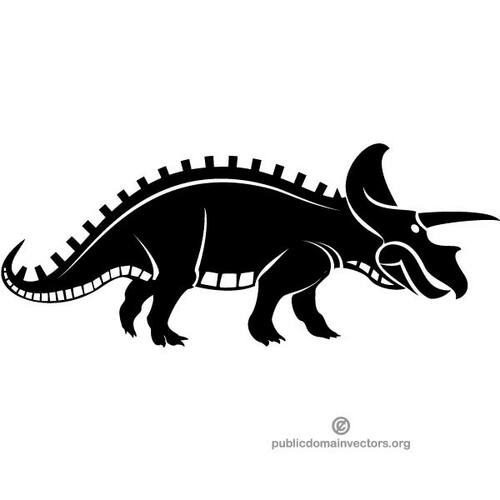 Silhouette de dinosaure