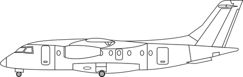 Vecteur de profil de jet