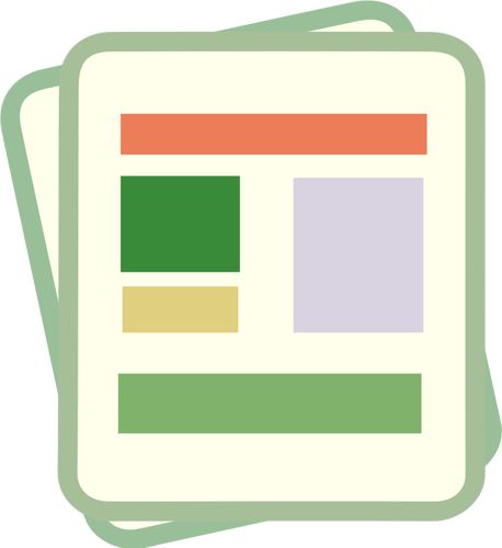 Pastello colorato smartphone icona per immagine vettoriale documento di finanza