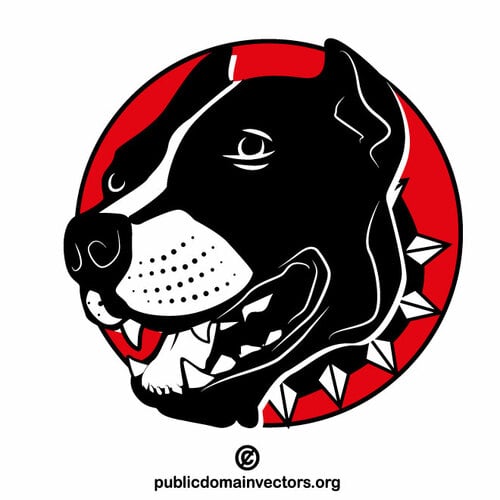 Logotypsymbol för hundhuvud