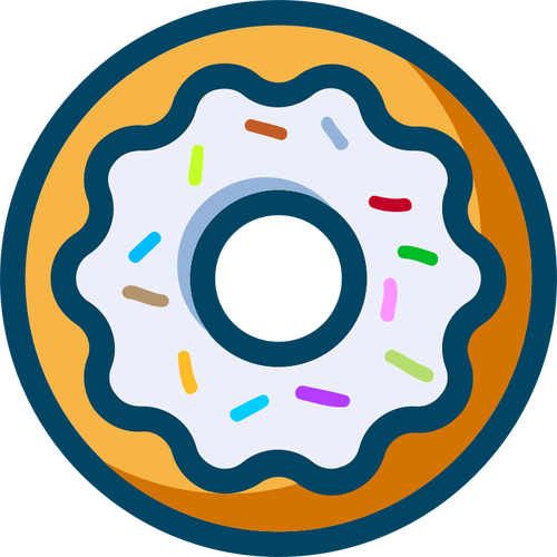 Donut with sprinkles