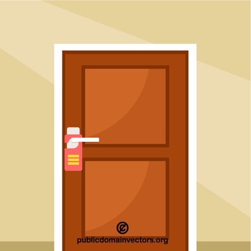 Door tag vector image