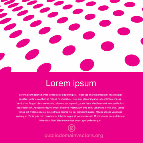 Design della pagina con punti rosa
