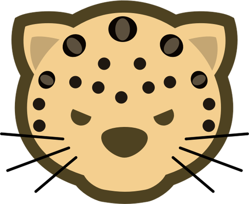 Japanska Dou Shou Qi leopard vektor ClipArt