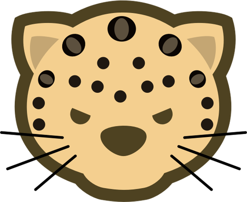 Japanska Dou Shou Qi leopard vektor ClipArt