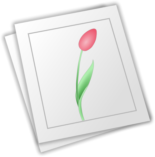 Imaginea vectorială trase pe hârtie albă de flori